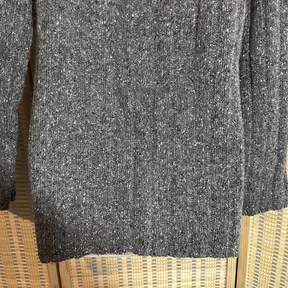 J. Crew Long Gray Cardigan Wool Knit Sweater Medium - Picture 14 of 16